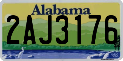 AL license plate 2AJ3176