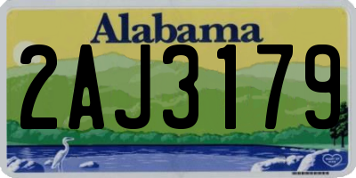 AL license plate 2AJ3179