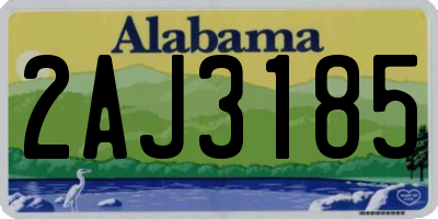 AL license plate 2AJ3185