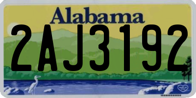 AL license plate 2AJ3192