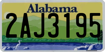AL license plate 2AJ3195