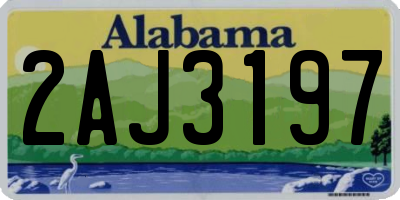 AL license plate 2AJ3197