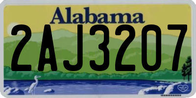 AL license plate 2AJ3207