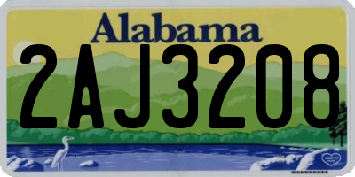 AL license plate 2AJ3208