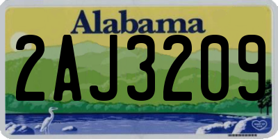 AL license plate 2AJ3209