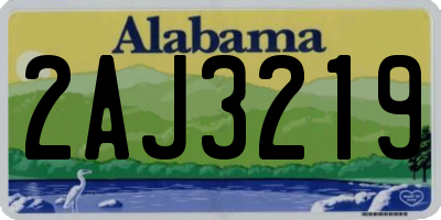 AL license plate 2AJ3219
