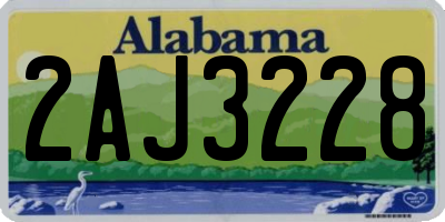 AL license plate 2AJ3228