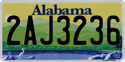 AL license plate 2AJ3236