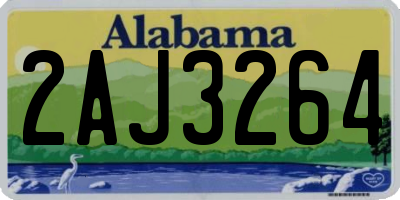 AL license plate 2AJ3264