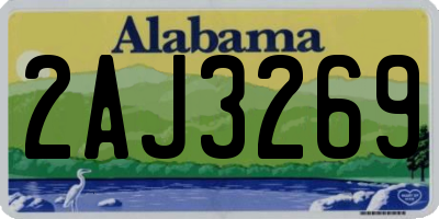 AL license plate 2AJ3269