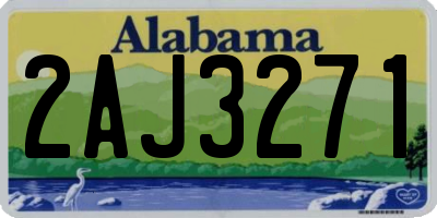 AL license plate 2AJ3271