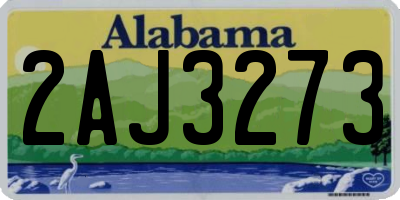 AL license plate 2AJ3273
