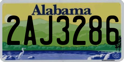AL license plate 2AJ3286