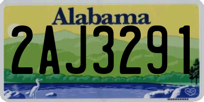 AL license plate 2AJ3291