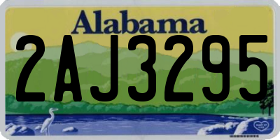 AL license plate 2AJ3295