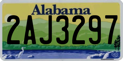 AL license plate 2AJ3297