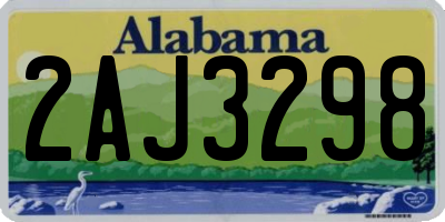 AL license plate 2AJ3298