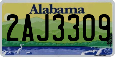 AL license plate 2AJ3309