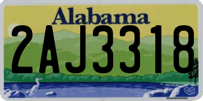 AL license plate 2AJ3318