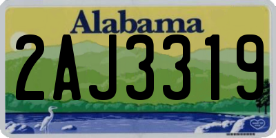 AL license plate 2AJ3319