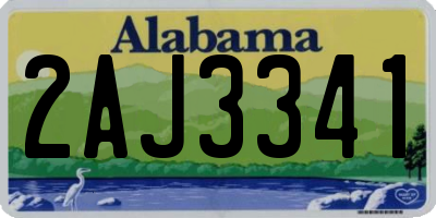 AL license plate 2AJ3341