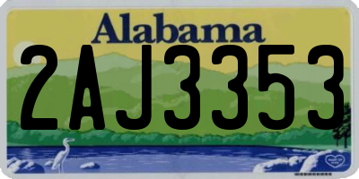 AL license plate 2AJ3353