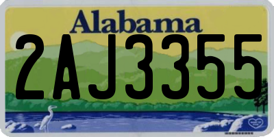 AL license plate 2AJ3355