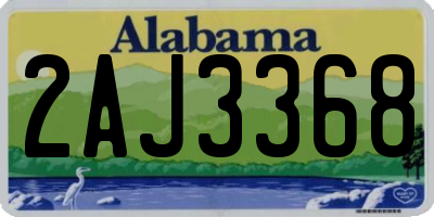 AL license plate 2AJ3368