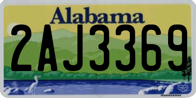 AL license plate 2AJ3369