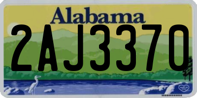 AL license plate 2AJ3370