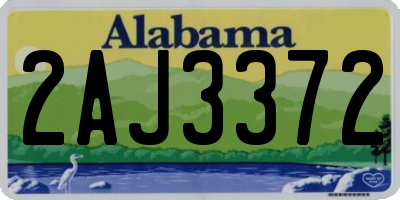 AL license plate 2AJ3372