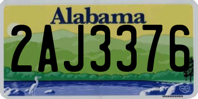 AL license plate 2AJ3376