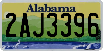 AL license plate 2AJ3396