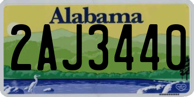 AL license plate 2AJ3440