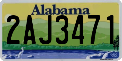 AL license plate 2AJ3471