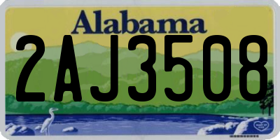 AL license plate 2AJ3508