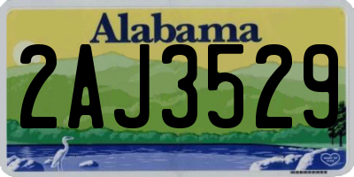 AL license plate 2AJ3529