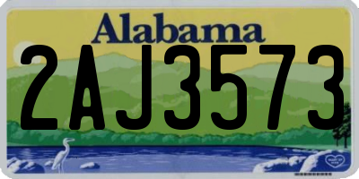 AL license plate 2AJ3573