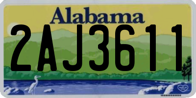 AL license plate 2AJ3611