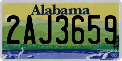 AL license plate 2AJ3659