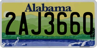 AL license plate 2AJ3660