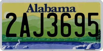 AL license plate 2AJ3695