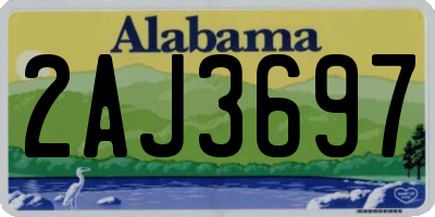 AL license plate 2AJ3697