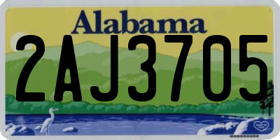 AL license plate 2AJ3705