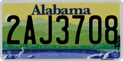 AL license plate 2AJ3708