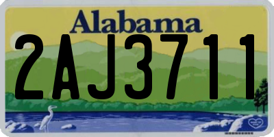 AL license plate 2AJ3711