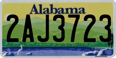 AL license plate 2AJ3723