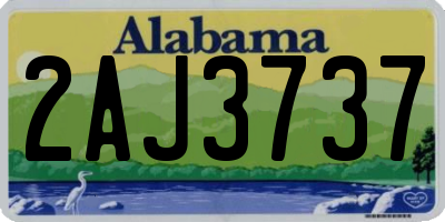 AL license plate 2AJ3737
