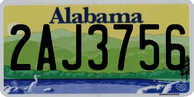 AL license plate 2AJ3756