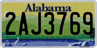 AL license plate 2AJ3769